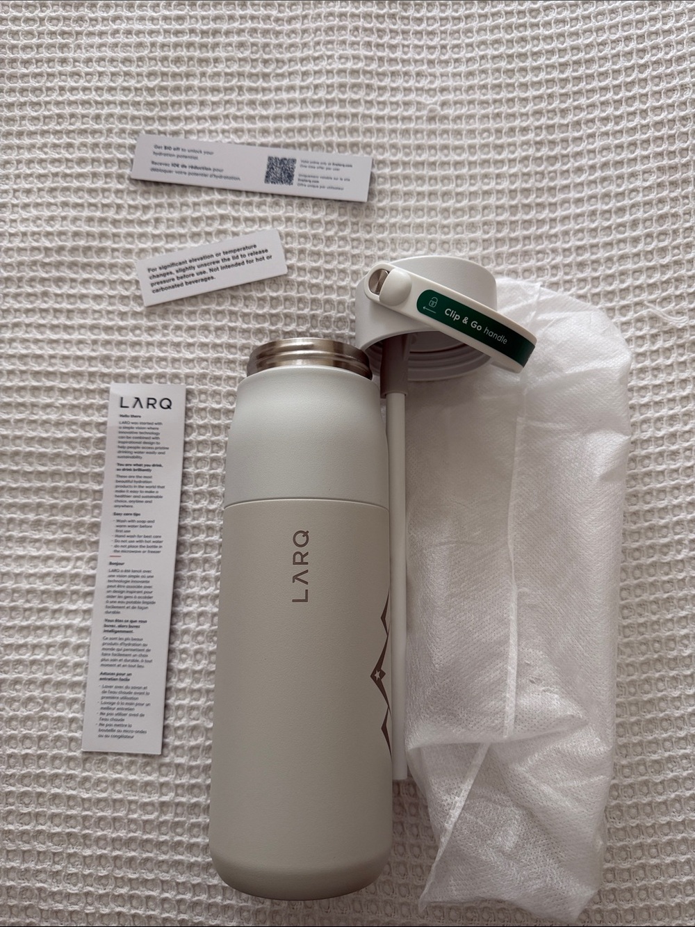 🗽NEW LARQ Water Bottle — White